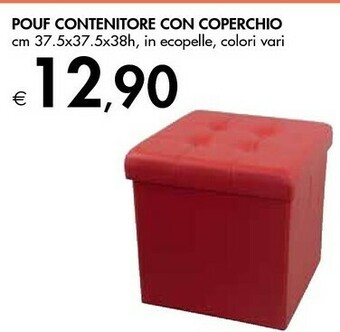 Bennet Pouf Contenitore Con Coperchio offerta