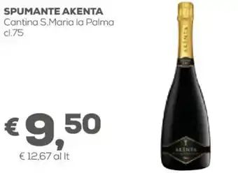 Pan Spumante Akenta Cantina S.Maria La Palma cl.75 offerta