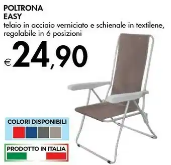 Poltrona Easy Telaio In Acciaio
