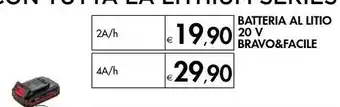 Bennet Bravo & Facile Batteria Al Litio 2A/h offerta