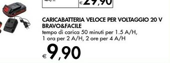 Bennet Bravo&Facile Caricabatteria Veloce Per Voltaggio 20 V offerta