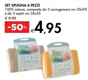 Bennet Set Spugna 6 Pezzi offerta