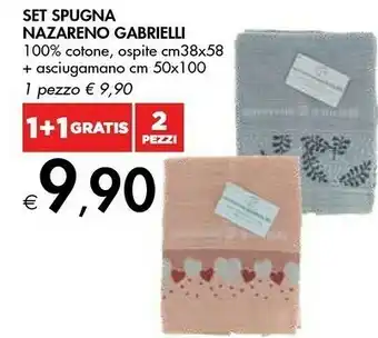Bennet Nazareno Grabielli Set Spugna offerta