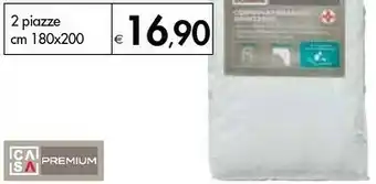 Bennet Casa Premium Coprimaterasso Sanitario In Spugna 2 Piazze Cm 180x200 offerta