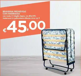 Bennet Brandina Pieghevole Con Materasso Con Ruote offerta