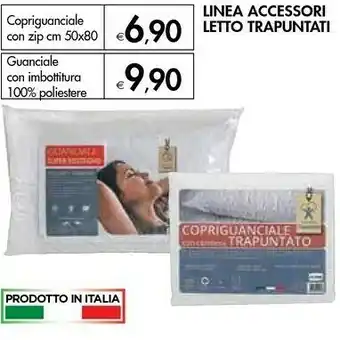 Linea Accessori Letto Trapuntati Copriguanciale Con Zip Cm 50x80
