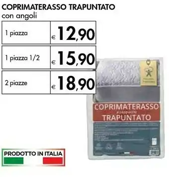 Bennet Coprimaterasso Trapuntato Con Angoli 1 Piazza offerta