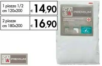 Bennet Casa Premium Coprimaterasso Sanitario In Spugna 1 Piazza 1/2 Cm 120x200 offerta