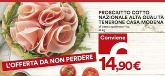 Coop Casa Modena Prosciutto cotto offerta