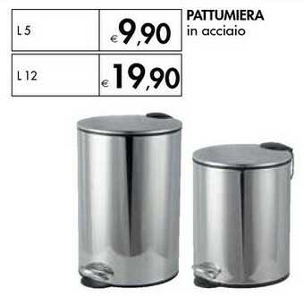 Bennet Pattumiera In Acciaio offerta