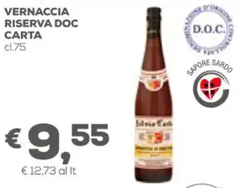 Pan Vernaccia Riserva DOC Carta cl.75 offerta