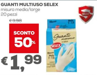 Pan Selex Guanti Multiuso Misura Media/Large 20 Pezzi offerta