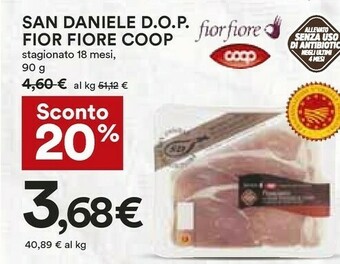 Coop San daniele Prosciutto San Daniele offerta