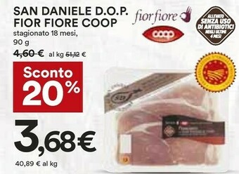 Coop San daniele Prosciutto San Daniele offerta