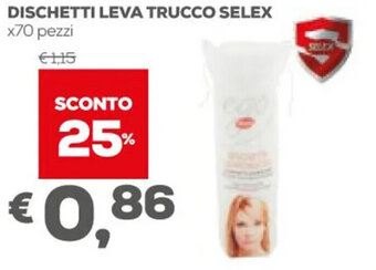 Pan Selex Dischetti Leva Trucco x70 Pezzi offerta