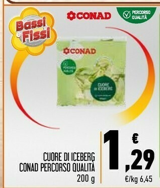 Conad Conad - Cuore Di Iceberg Percorso Qualità 200 G(ml) offerta