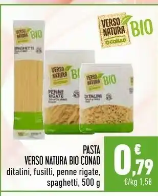 Conad Conad - Penne Rigate Integrali Biologiche Verso Natura 500 G(ml) offerta