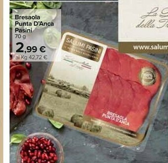 Carrefour Salumi Pasini Bresaola Punta D'anca offerta