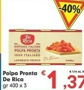 Despar De rica Pomodori pelati offerta