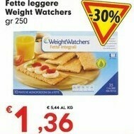 Despar Weight watchers Latte parzialmente scremato offerta