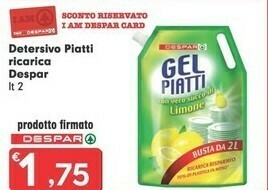 Despar Detersivo piatti offerta