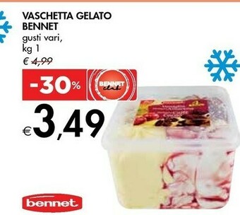 Bennet Bennet Vaschetta Gelato offerta