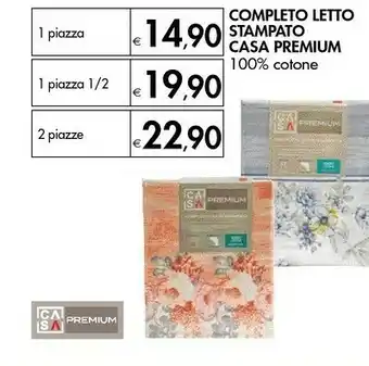 Bennet Casa Premium Completo Letto 1 Piazza Stampato offerta