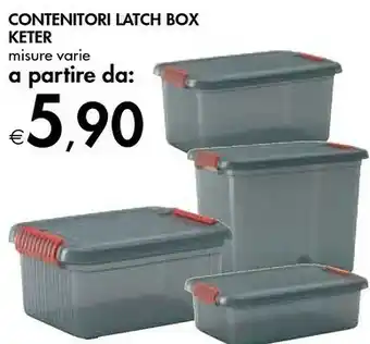 Bennet Keter Contenitori Latch Box offerta