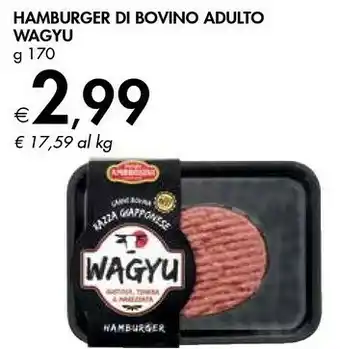 Bennet Wagyu Hamburger Di Bovino Adulto offerta