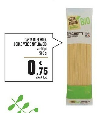 Conad Superstore Natura bio Pasta di semola offerta