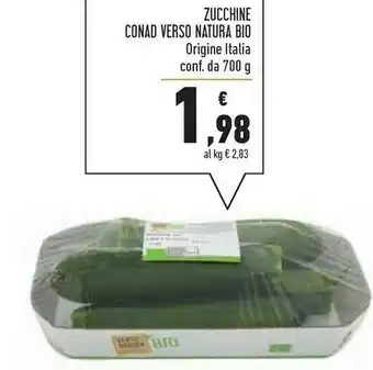 Conad Superstore Natura bio Zucchine Verso offerta
