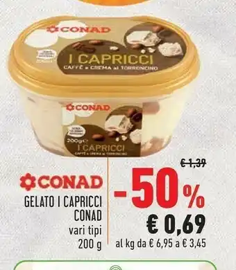 Conad City Conad - Caffè E Crema Al Torroncino I Capricci 200 G(ml) offerta
