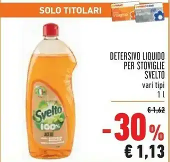 Conad City Svelto Detersivo Liquido Per Stoviglie Aceto offerta