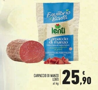 Conad Lenti Carpaccio Di Manzo offerta