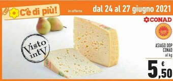 Conad Conad Asiago Dop offerta