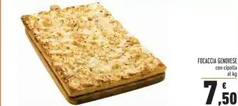 Conad Focaccia Genovese Con Cipolla offerta