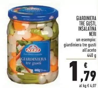 Conad Neri Giardiniera Tre Gusti/ Insalatina offerta