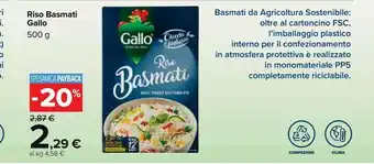 Carrefour Market Riso basmati 500 g offerta