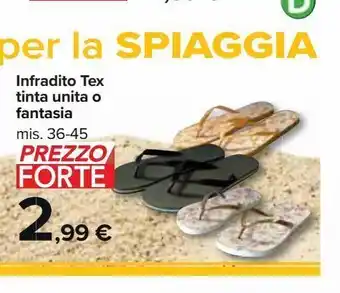 Carrefour Market Infradito tex tinta unita o fanasia offerta
