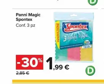Carrefour Market Panni magic spontex conf 3 pz offerta