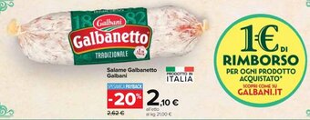 Carrefour Market Salame galbanetto galbani offerta