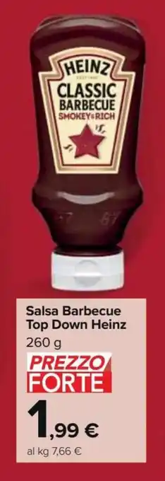 Carrefour Market Salsa bbq top down heinz 260 g offerta