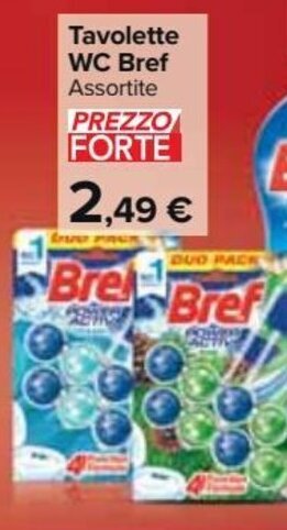 Carrefour Market Tavolette wc bref offerta