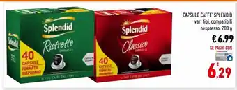 Conad City Capsule caffè splendid offerta