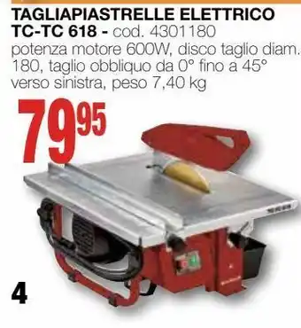 Mondo Brico Tagliapiastrelle elettrico tc-tc-618 offerta