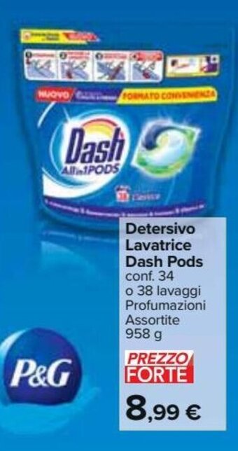 Carrefour Market Detersivo lavatrice dash pods 958 g offerta
