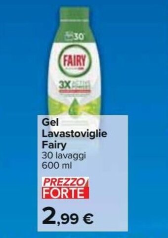 Carrefour Market Gel lavastoviglie fairy 600 ml offerta