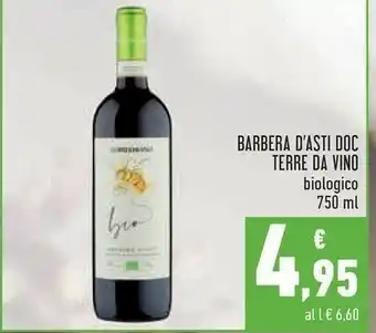 Conad Terre da vino Barbera D'Asti 750 G(ml) offerta