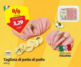 ALDI Tagliata di petto di pollo 400 g offerta