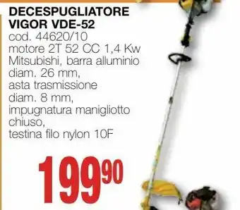 Mondo Brico Decespugliatora vigor vde-52 offerta